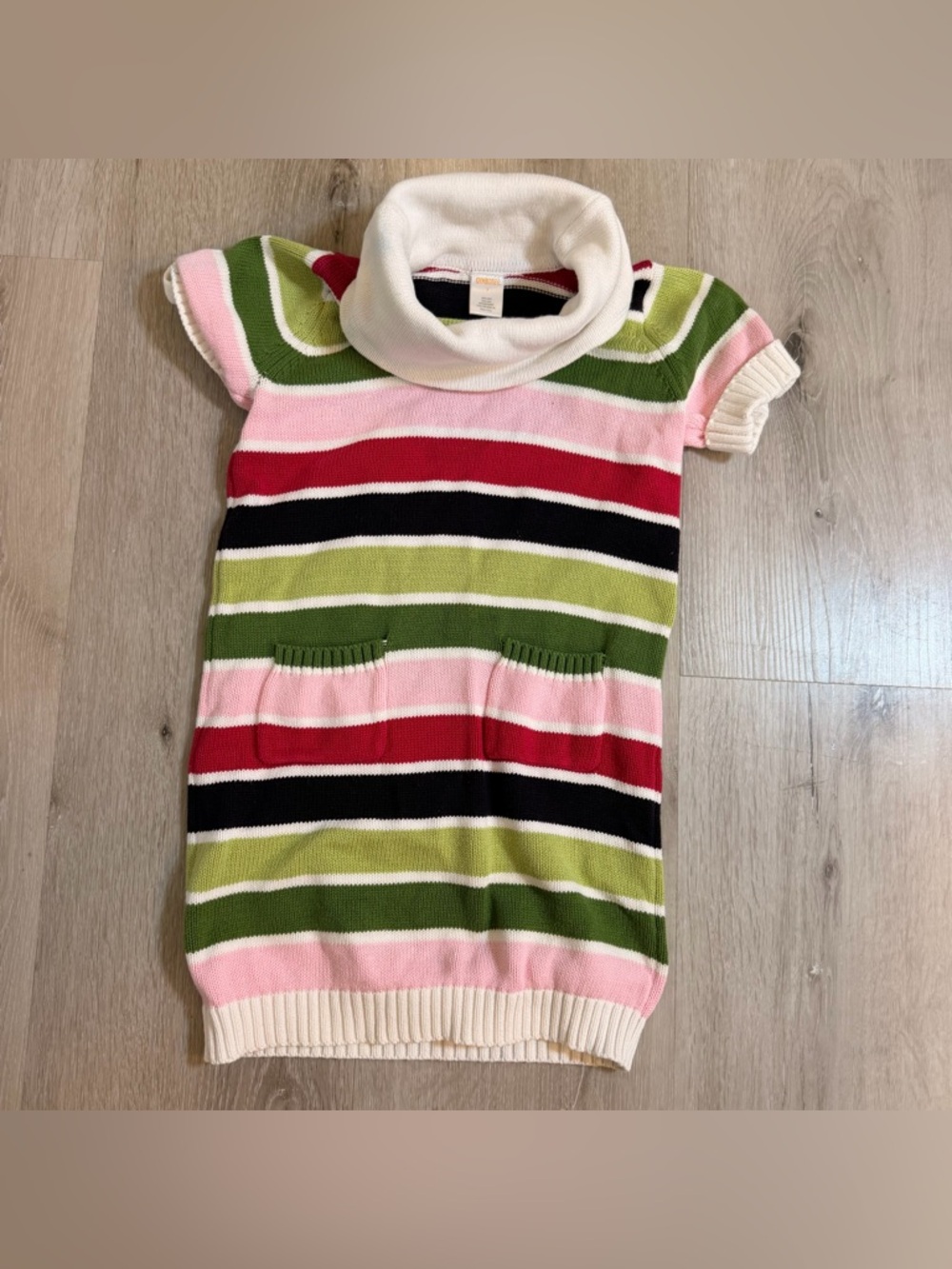 Gymboree "Pups & Kisses" Striped Sweater Dress size 7